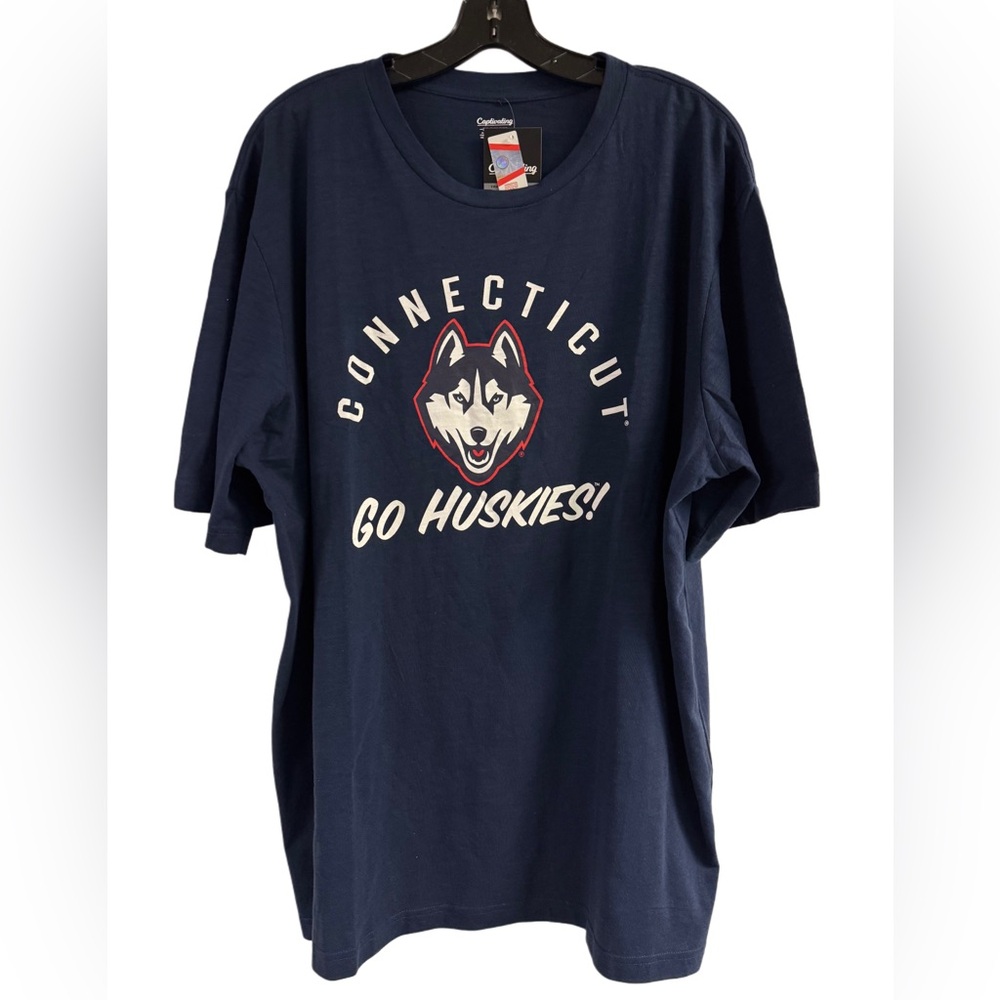NWT Connecticut Huskies Blue T-Shirt Size 2XL